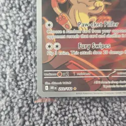 The Pokemon Company Team Rocket's Meowth DR1 Full Art Holo Rare 203/182 2025 - Image 5
