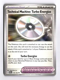 Technical Machine: Turbo Energize 179/182 Uncommon Paradox Rift Pokemon NM - Image 1