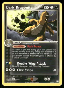 Pokemon Cards Dark Dragonite Team Rocket Returns 15/109 Deck Exclusives Holo LP - Image 1