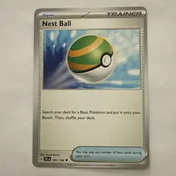 Pokemon TCG Nest Ball 181/198 2023 Scarlet & Violet Uncommon Card - NM - Image 1