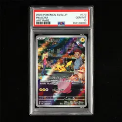 PSA 10 GEM MT 2023 Pokemon JPN Pikachu 173/165 AR(2) - Image 2