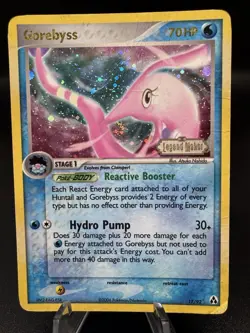 Pokemon TCG Gorebyss Legend Maker 17/92 Rare Reverse Holo Stamped - Damaged - Image 1