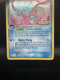 Pokemon TCG Gorebyss Legend Maker 17/92 Rare Reverse Holo Stamped - Damaged - Image 4