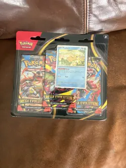 Pokemon TCG Mega Evolution Psyduck Blister 3 Pack - Factory Sealed Fast Shipping - Image 1