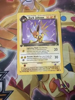 1st Edition Dark Jolteon 38/82 - Team Rocket - Uncommon - Pokemon - NM - Image 1