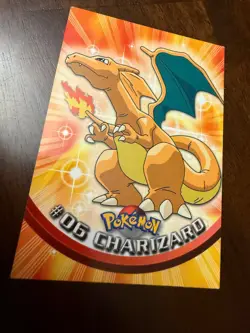 Topps 1999 Blue Label Charizard #6 Pokemon TV Animation Ed. Series 1, Near-Mint - Image 1