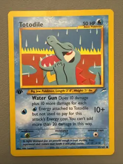 Pokemon TCG Totodile Neo Destiny 85 Regular 1st Edition - MINT - Image 1