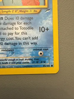 Pokemon TCG Totodile Neo Destiny 85 Regular 1st Edition - MINT - Image 5