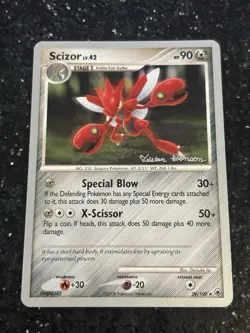 Pokemon TCG Scizor 29/100 Regular Rare 2008 World Championships - Image 1