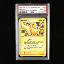 PSA 10 GEM MT 2006 Pokemon ENG Pikachu #012 Promo - Image 1