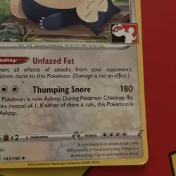 Snorlax 143/196 Pokemon Prize Pack Series 3 Lost Origin variant F* - Image 4
