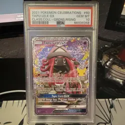 Pokemon Tapu Lele GX 60/145 Celebrations Classic Collection Holo PSA 10 2021 - Image 1