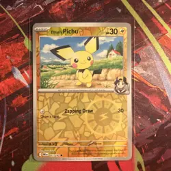 Ethan's Pichu 071/182 Pokemon TCG SV10: Destined Rivals (Reverse Holo) - Image 1