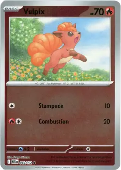 Vulpix (Reverse Holo) 019 /132 - Mega Evolution - Pokemon - NM/M - Image 1