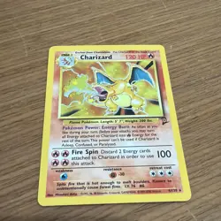 Pokemon Charizard 4/130 Base Set 2 Holo Rare English LP - Image 1