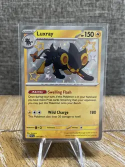 Luxray 137/091 Shiny Rare SV: Paldean Fates Pokemon TCG NM - Image 1
