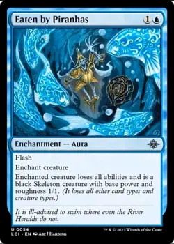 X 1 Eaten By Piranhas NM Lost Caverns of Ixalan 054 MTG Magic The Gathering - Image 1