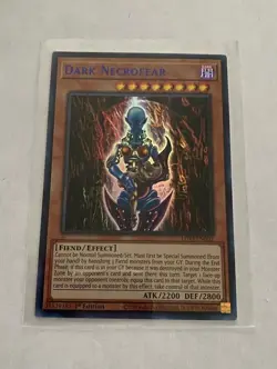Yu-Gi-Oh! Legendary Duelists Season 3 Dark Necrofear Ultra Rare Blue Text - Image 1