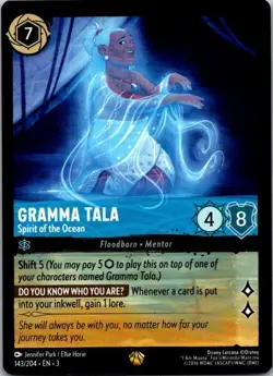 Into the Inklands Disney Lorcana TCG Gramma Tala - Image 1