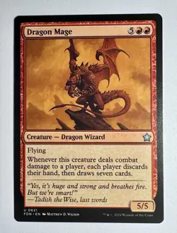 Dragon Mage [Foundations] Magic MTG NM - Image 1