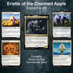 Eriette of the Charmed Apple Auras Magic Gathering Commander MTG Deck EDH - Image 1