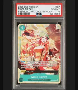 One Piece PSA 10 - Jewelry Bonney More Pizza!! (Best Selection Vol. 4) OP07-037 - Image 1
