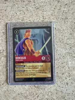 Disney Lorcana Hercules Mighty Leader Legendary Ruby 118/204 Whispers Well - Image 1