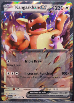 Kangaskhan ex 115/165 151 MEW Double Rare Pokemon Pokemon Card English Near Mint - Image 1