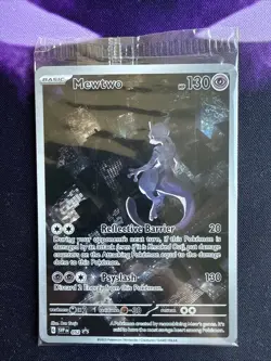 MEWTWO SVP 052 Scarlet Violet 151 Promo Illustration Rare Pokemon Card SEALED - Image 1