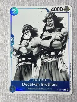 2025 One Piece - Ace & Newgate #ST22-008 - Decalvan Brothers - Alt Art (1 Card) - Image 2