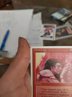 MTG Magic:the Gathering card: blood lust - Image 2