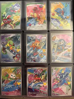 Pokemon First Partner Illustration Collection 9 Card Set - Image 1
