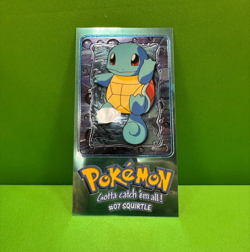 Squirtle 2 of 5 Topps 1999 Chrome Oversized Box Topper Series 1 Pokemon Card - Image 1