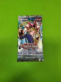 Yugioh "Legend of Blue-Eyes LOB" 9-Card 25th Anniversary Sealed Booster Pack X1 - Image 1
