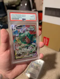 Pokemon TCG SWSH Rayquaza Crown Zenith VMAX Card PSA 10 102/159 - Image 2