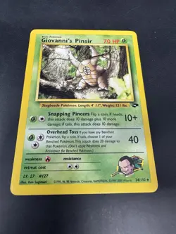Pokemon TCG Card Giovanni's Pinsir Gym Challenge #24/132 Unlimited Rare - Image 2