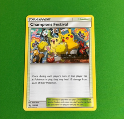 Pokemon Champions Festival SM148 Black Star Promo Card Pokemon Worlds 2018 MP - Image 1