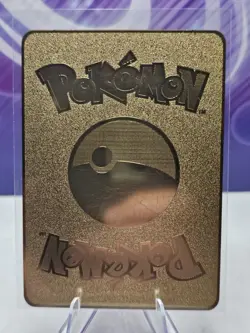 Pokemon Charizard Card GX Rainbow Gold Metal Display Card Fan Art Collectible - Image 2