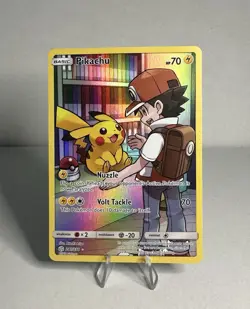 Pikachu Holo Card 241/236 Secret Sm-Cosmic Eclipse Edition NM/LP Condition - Image 1