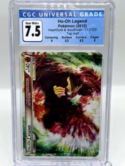 Ho-Oh Legend (Top) 111/123 HeartGold & SoulSilver Holo Pokemon TCG Card CGC 7.5 - Image 1