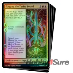 Foil Forging The Tyrite Sword X4 M/NM Magic: The Gathering MTG Kaldheim - Image 1
