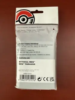 Mythical Mew Card Sleeves (65 Total) Official Pokemon Center Product - SEALED! - Image 3