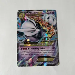 M Mewtwo EX 63/162 Mega Ultra Rare XY BreakThrough Pokemon TCG Card LP - Image 1