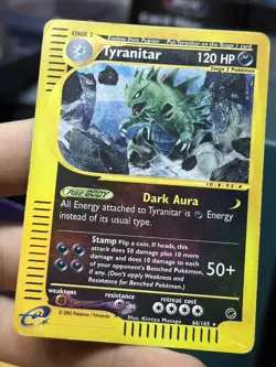 Tyranitar 66/165 Expedition 2002 Reverse Holo e-Series Pokemon Card TCG - Image 3