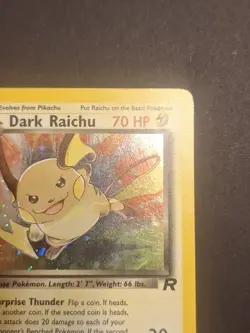 Pokemon Dark Raichu Holo 1st Edition Secret Rare Card 83/82 LP Condition - Image 5