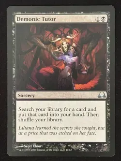 1x MTG Demonic Tutor - Duel Decks: Divine vs. Demonic (DDC) #49 - Magic - Image 1