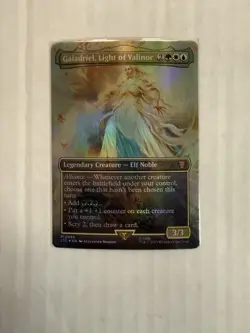 Galadriel, Light Of Valinor NM BORDERLESS FOIL MTG! LOTR - Image 1