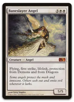 Baneslayer Angel #7 (NM) Magic 2011 M11 Magic MTG - Image 1