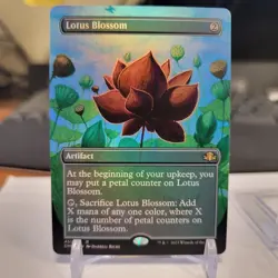 MTG Lotus Blossom Dominaria Remastered 451 Foil Rare - Image 1