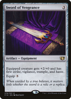 Sword of Vengeance #276 (MP) Commander 2014 C14 Magic MTG - Image 1